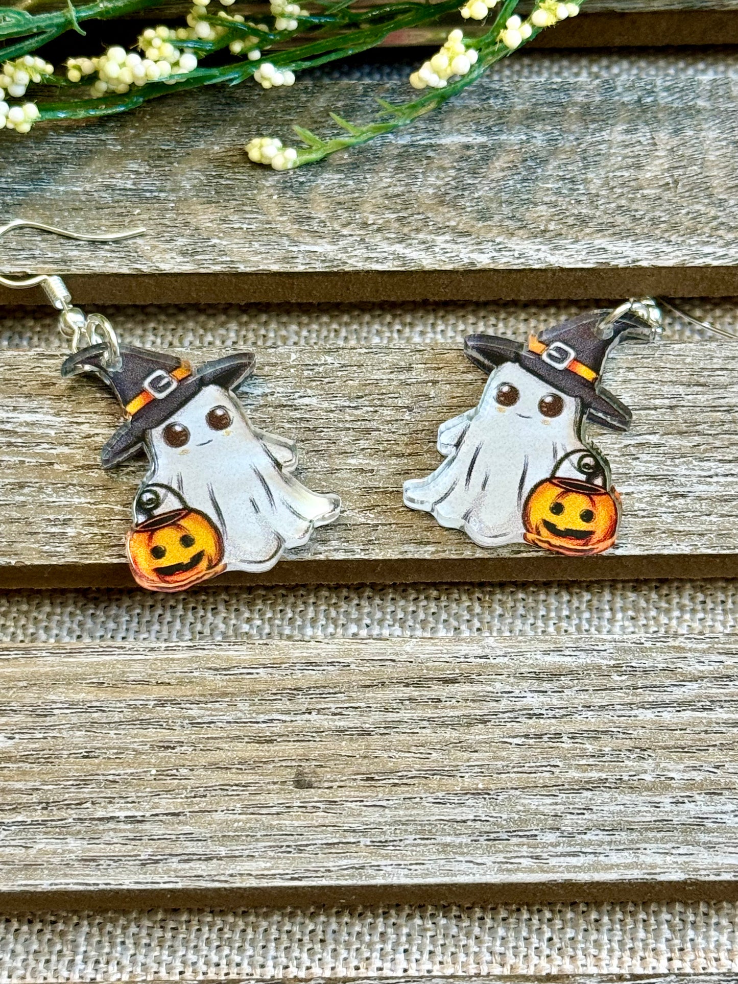 Cute Ghost Halloween Earrings