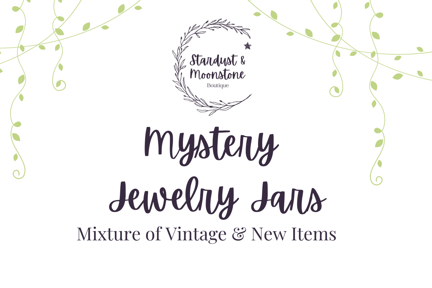 Jewelry Jars - *New items* with a few vintage mixed in - Stardust, Everyday Themes - Stardust & Moonstone