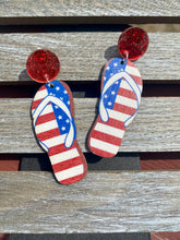 Load image into Gallery viewer, Assorted Patriotic Wooden Earrings
