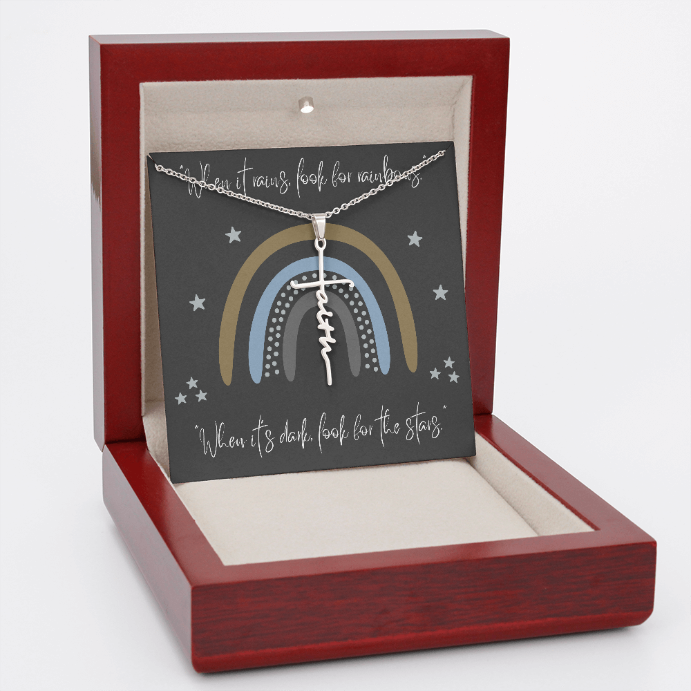 Faith Cross Necklace in Gift Box