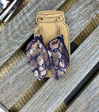 Load image into Gallery viewer, Assorted Handmade Leather Earrings - Stardust &amp; Moonstone
