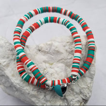 Load image into Gallery viewer, Holiday Heishi Bead Bracelet / Necklace
