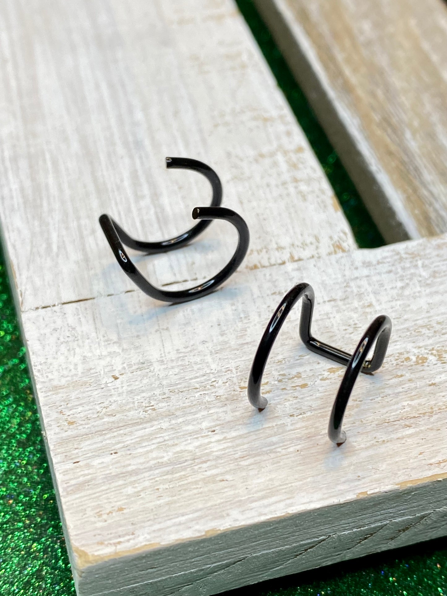 Assorted Black Ear Cuffs