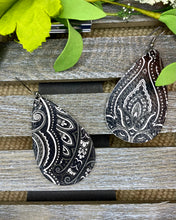 Load image into Gallery viewer, Paisley Faux Leather Earrings- Various Colors - Stardust &amp; Moonstone
