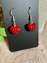Load image into Gallery viewer, Pave crystal heart earrings - Stardust &amp; Moonstone
