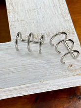 Load image into Gallery viewer, Assorted Silver Ear Cuffs - Stardust &amp; Moonstone
