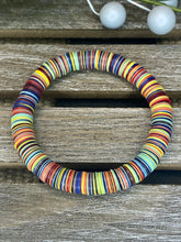 Load image into Gallery viewer, Rainbow Heishi Bead Bracelet
