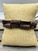 Load image into Gallery viewer, Assorted Leather Pull-Cord Bracelets - Stardust &amp; Moonstone
