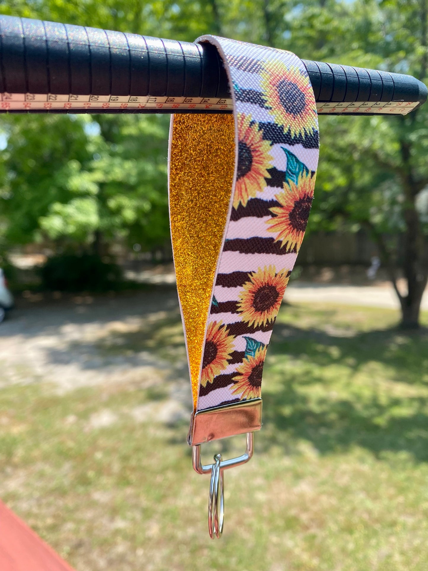 Leather Keychain Wristlet