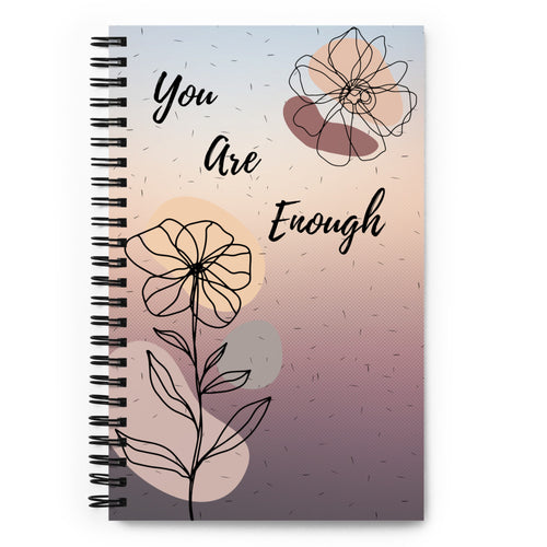 You Are Enough Dotted Spiral Notebook - Stardust & Moonstone