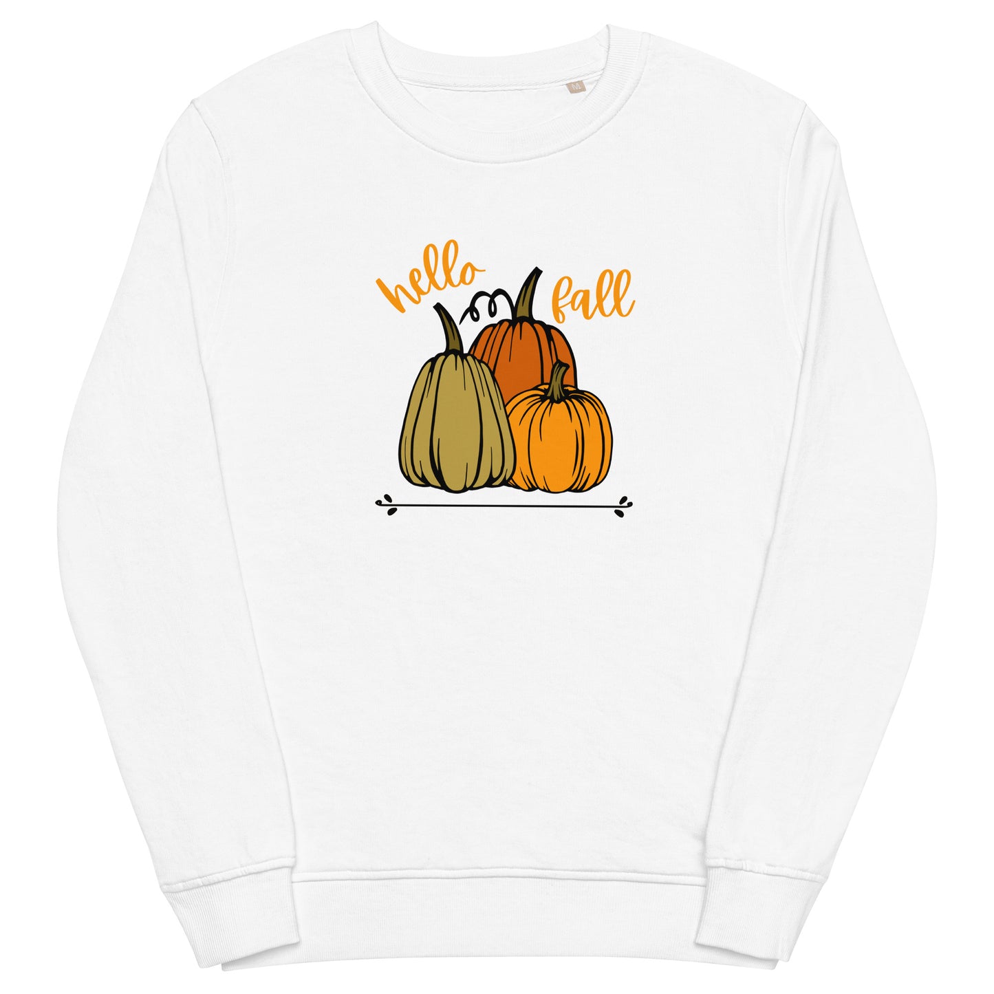 Hello Fall Unisex Organic Sweatshirt