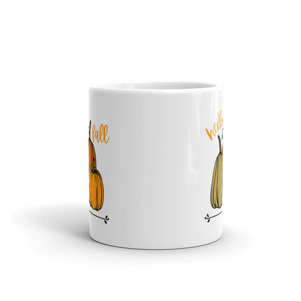 Hello Fall Pumpkin Mug