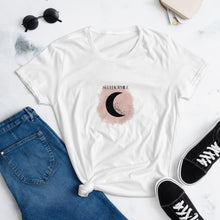 Load image into Gallery viewer, Selenophile Women&#39;s short sleeve t-shirt - Stardust &amp; Moonstone
