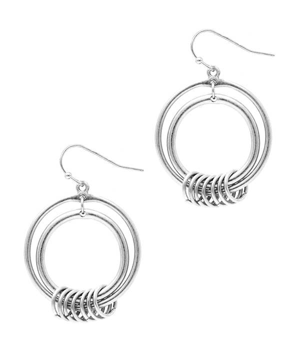 Silver Multi Hoop Earrings