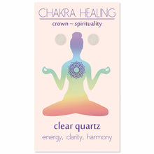 Load image into Gallery viewer, Chakra Healing Clear Quartz Post Earring
