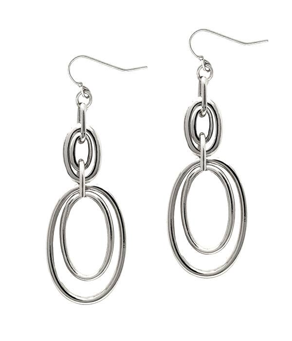 Silver Chain Link Earrings