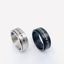 Load image into Gallery viewer, &quot;Keep _ Going&quot; Rotatable Stainless Steel Ring
