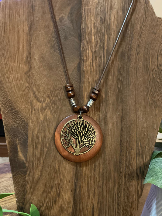 Tree of Life Pendant Cord Necklace