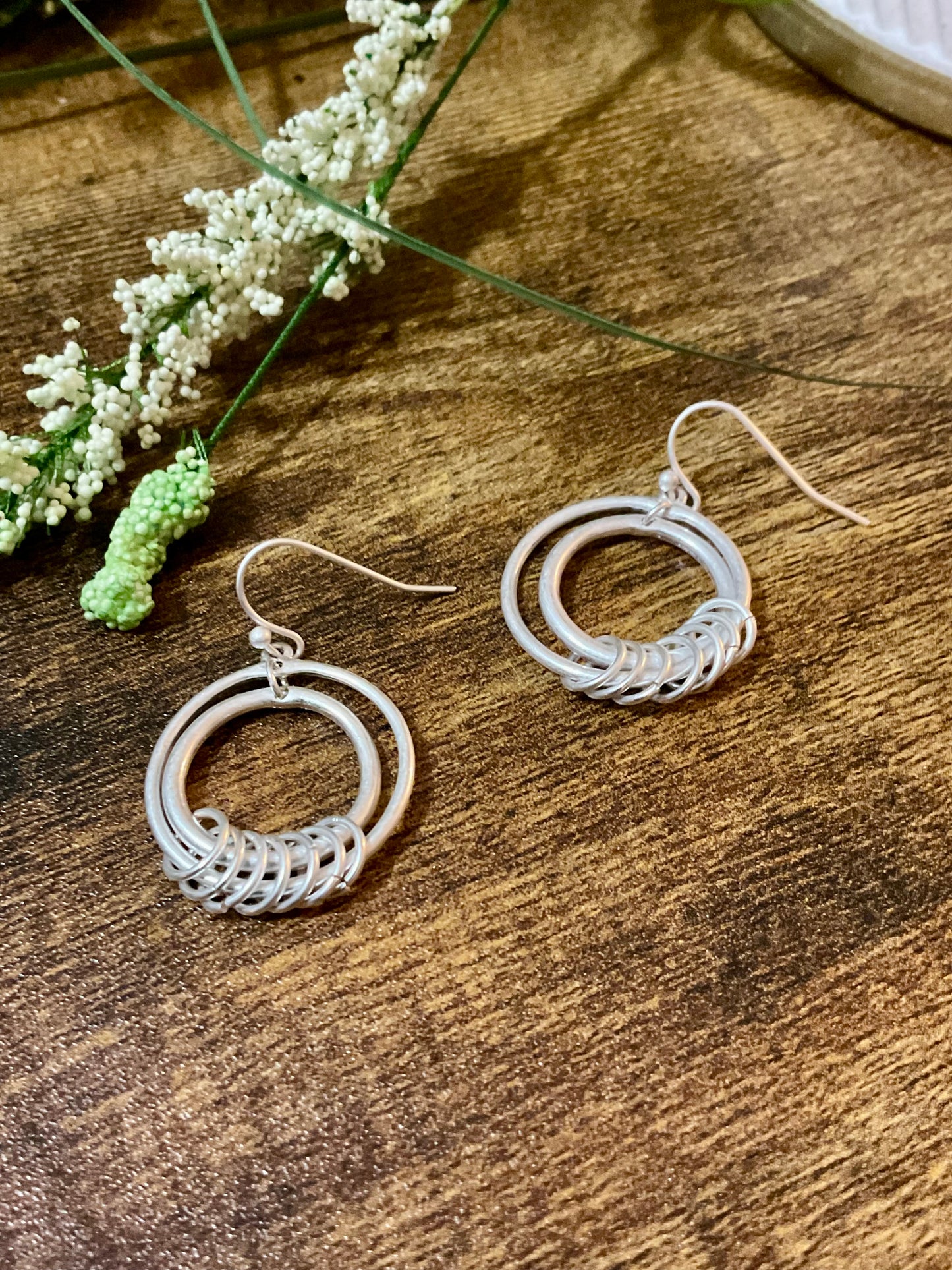 Silver Multi Hoop Earrings