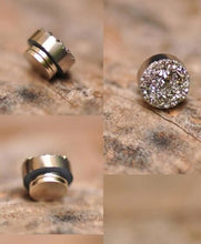 Load image into Gallery viewer, Magnetic Acupuncture Druzy Earring Studs
