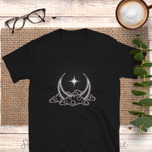 Load image into Gallery viewer, Crescent Moon Star Short-Sleeve Unisex T-Shirt
