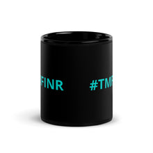 Load image into Gallery viewer, TMFINR Lady on Plane Black Glossy Mug
