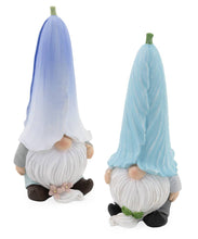 Load image into Gallery viewer, Flower Petal Hat Resin Gnomes Set of 2 Easter Accents
