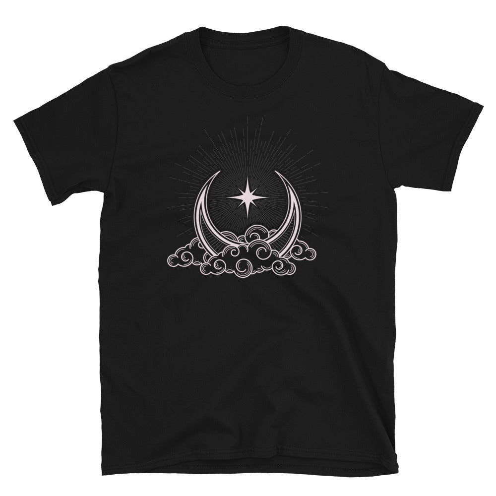 Crescent Moon Star Short-Sleeve Unisex T-Shirt