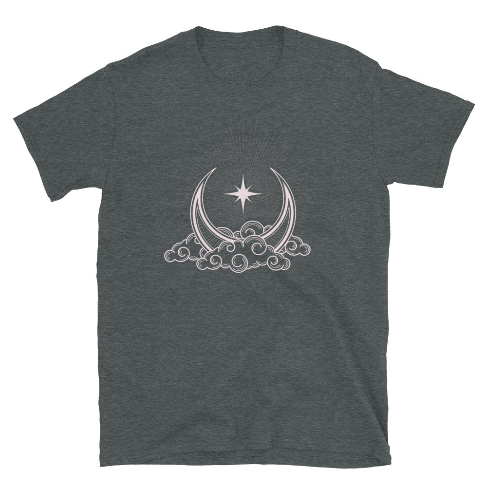 Crescent Moon Star Short-Sleeve Unisex T-Shirt