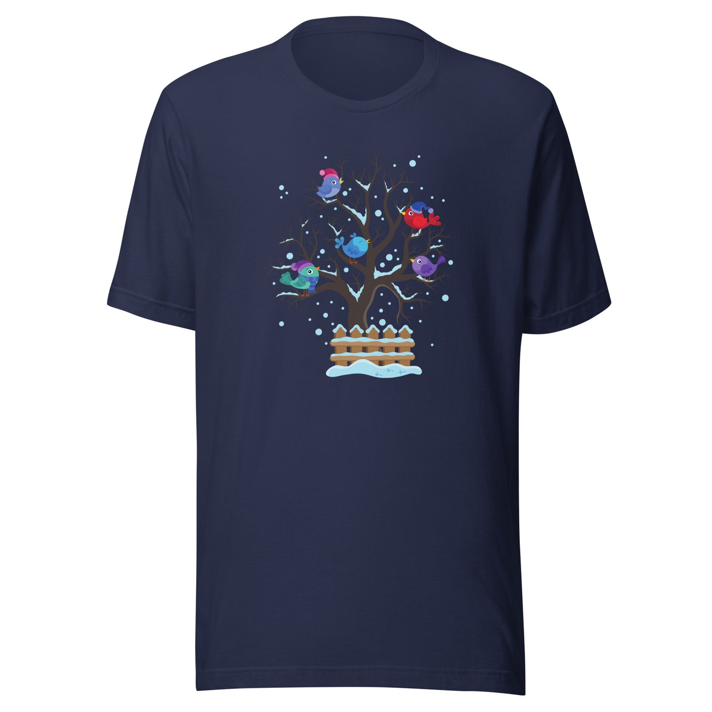 Winter Birds Unisex t-shirt in Various Colors