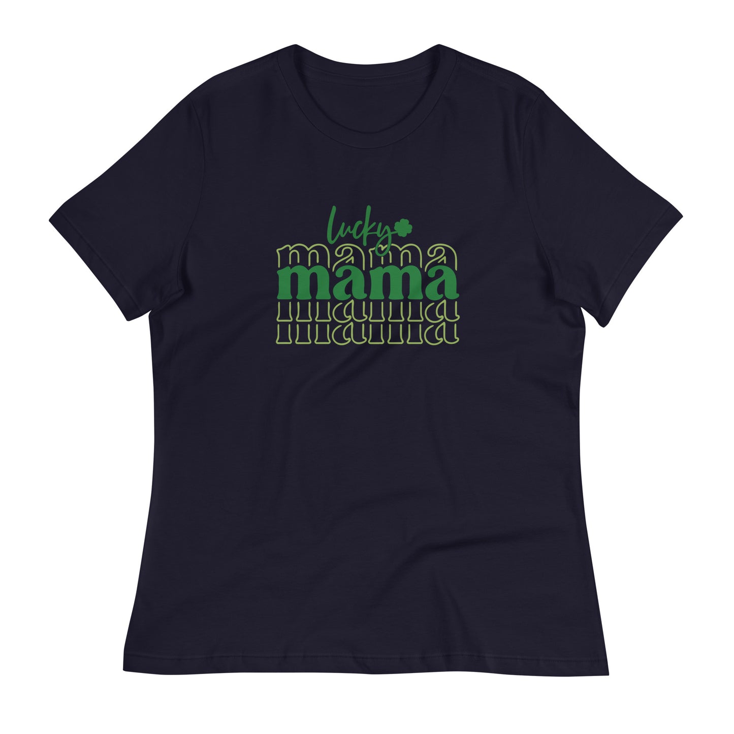 Lucky Mama St Patrick’s Day Women's Relaxed T-Shirt - Stardust & Moonstone