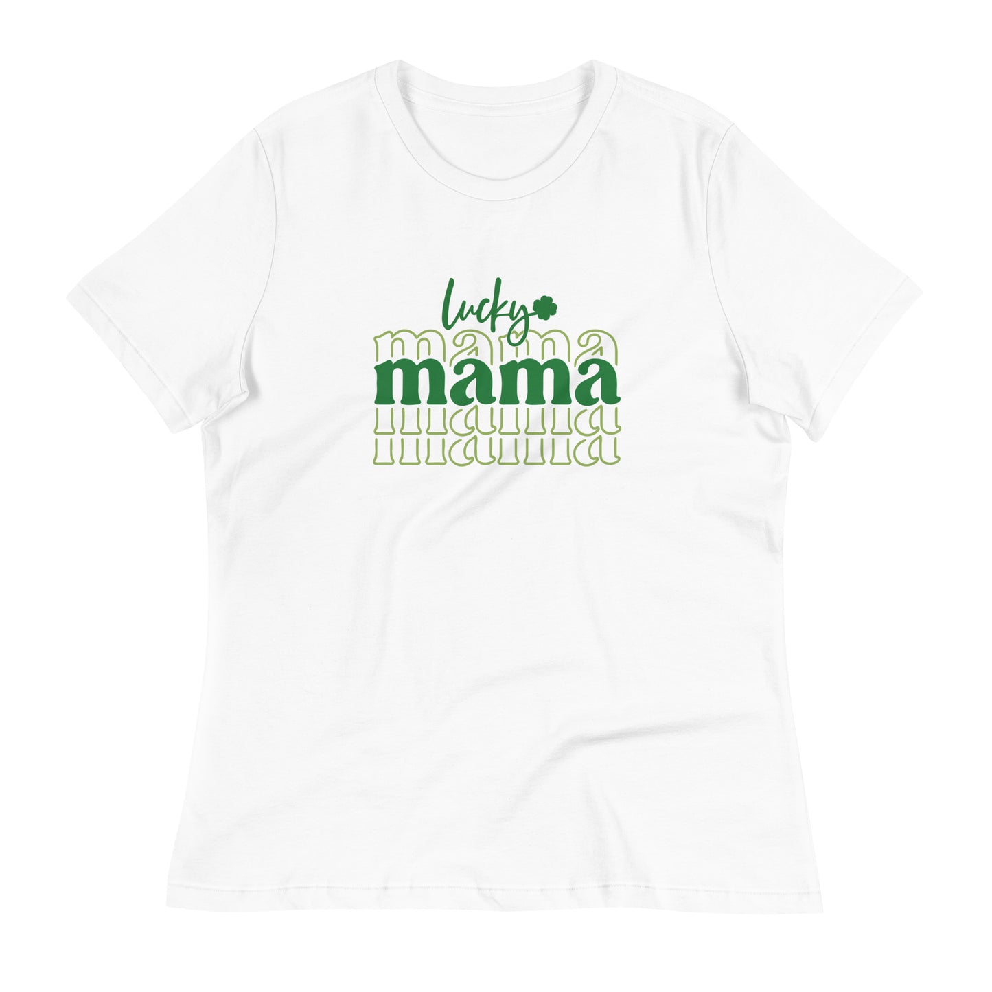 Lucky Mama St Patrick’s Day Women's Relaxed T-Shirt - Stardust & Moonstone
