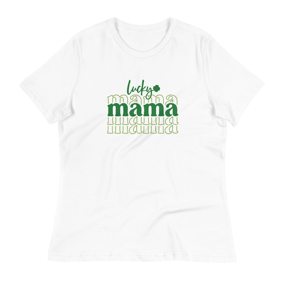 Lucky Mama St Patrick’s Day Women's Relaxed T-Shirt - Stardust & Moonstone