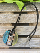 Load image into Gallery viewer, Striped Glass Pendant Necklace
