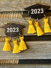 Load image into Gallery viewer, 2023 Graduation Acrylic &amp; Tassel Earrings
