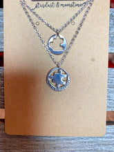 Load image into Gallery viewer, Puzzle Piece 2 Necklace Set - Stardust &amp; Moonstone
