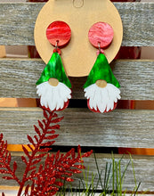 Load image into Gallery viewer, Holiday Gnome Dangle Earrings
