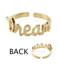 Load image into Gallery viewer, Dream Adjustable Ring in Silver or Gold - Stardust &amp; Moonstone
