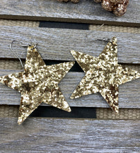 Load image into Gallery viewer, Glitter Star Earrings - Stardust &amp; Moonstone
