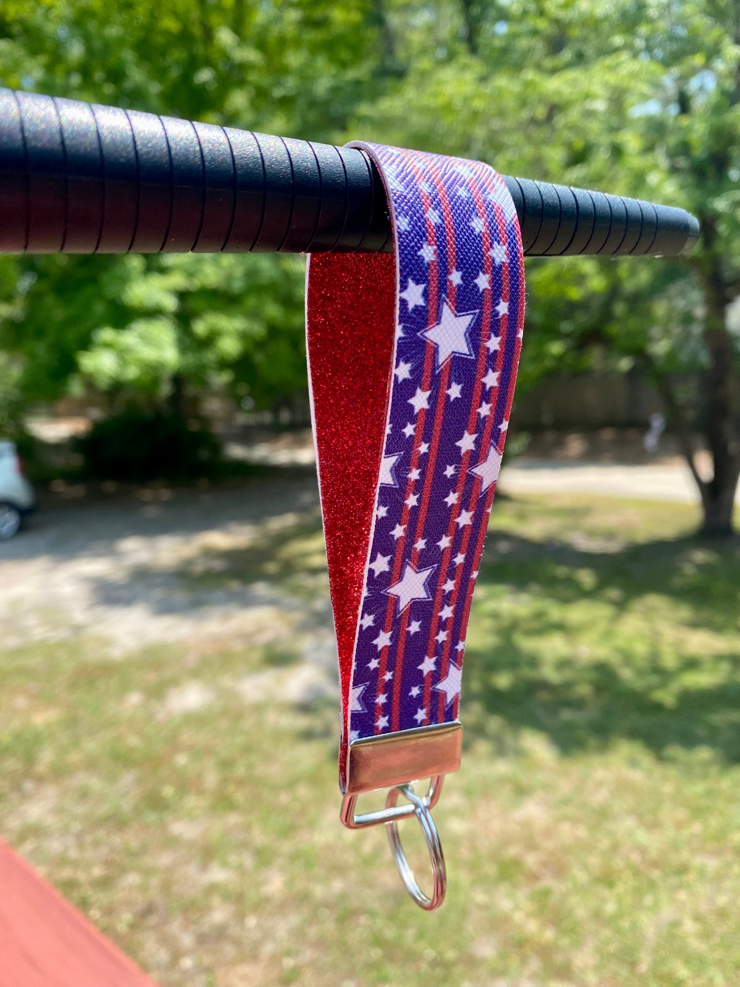 Leather Keychain Wristlet