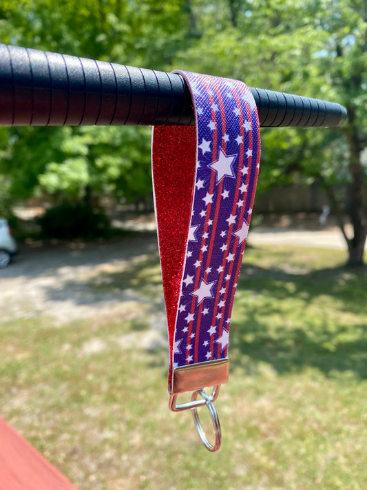 Leather Keychain Wristlet