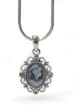Load image into Gallery viewer, Cameo Pendant Necklace - Stardust &amp; Moonstone
