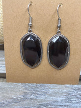 Load image into Gallery viewer, Faceted Cove Earrings in Turquoise or Black - Stardust &amp; Moonstone
