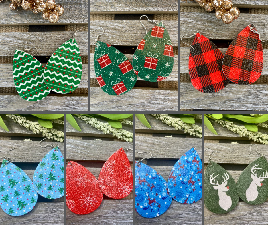 Holiday Teardrop Earrings - Stardust & Moonstone