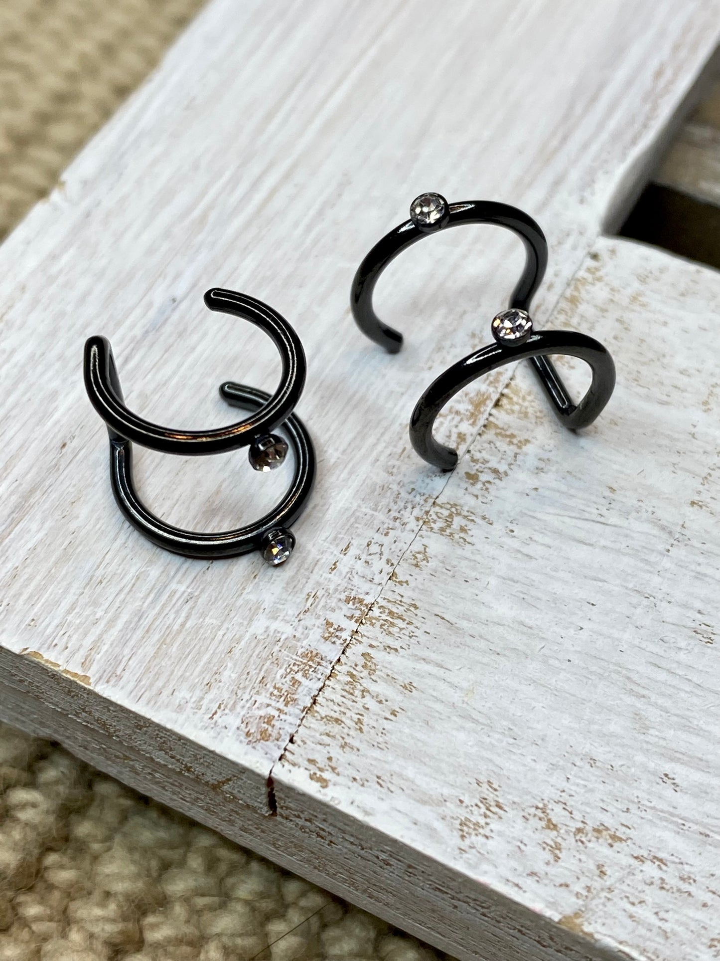 Assorted Black Ear Cuffs