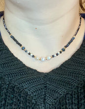 Load image into Gallery viewer, Pearl &amp; Facet Bead Necklace - Stardust &amp; Moonstone
