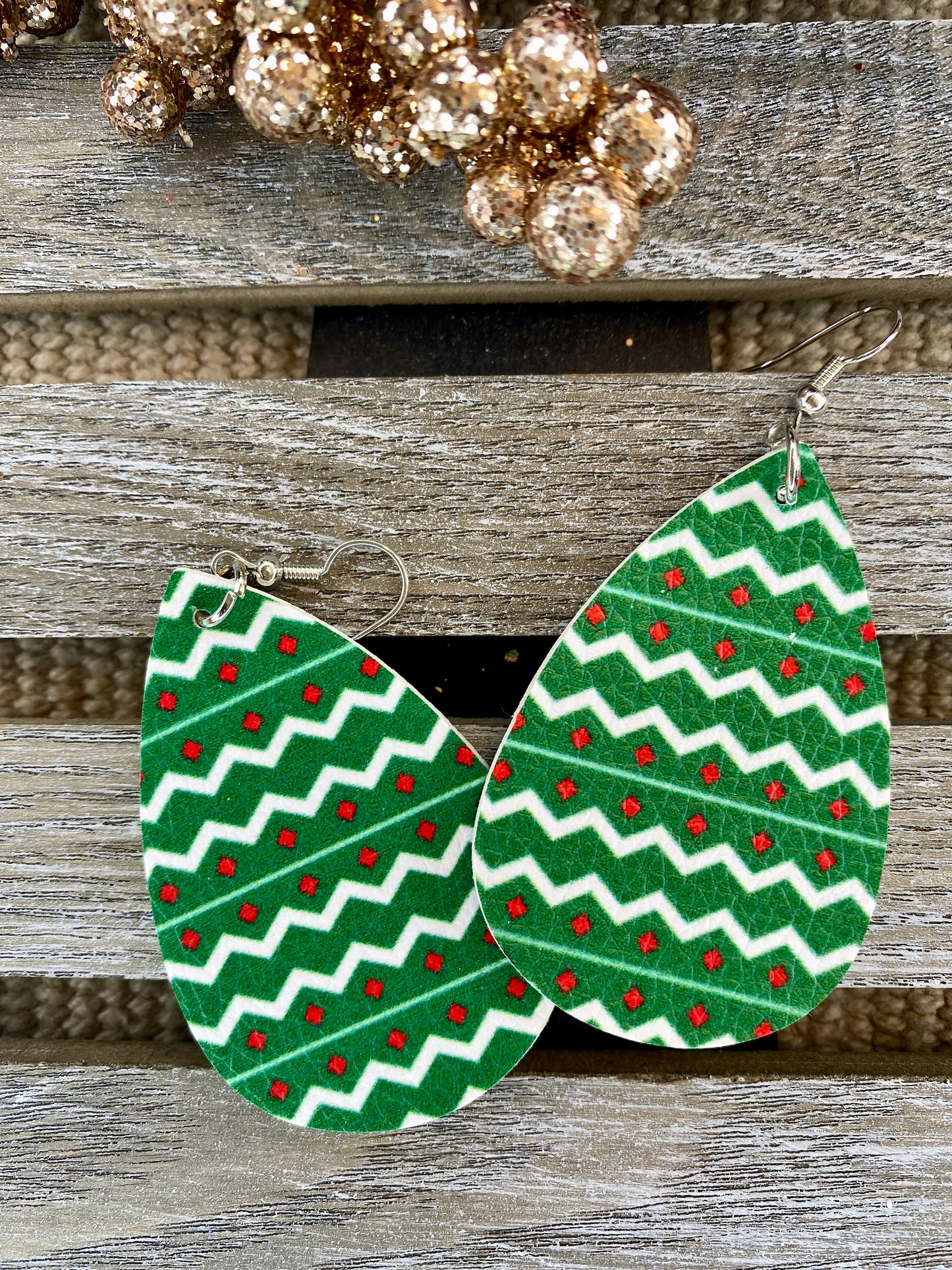 Holiday Teardrop Earrings - Stardust & Moonstone