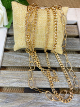 Load image into Gallery viewer, Multi Layer Gold Chain Necklace - Stardust &amp; Moonstone
