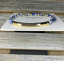Load image into Gallery viewer, Mother Bead Bracelet - Silver or Gold - Stardust &amp; Moonstone
