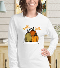 Load image into Gallery viewer, Hello Fall Unisex Long Sleeve Tee

